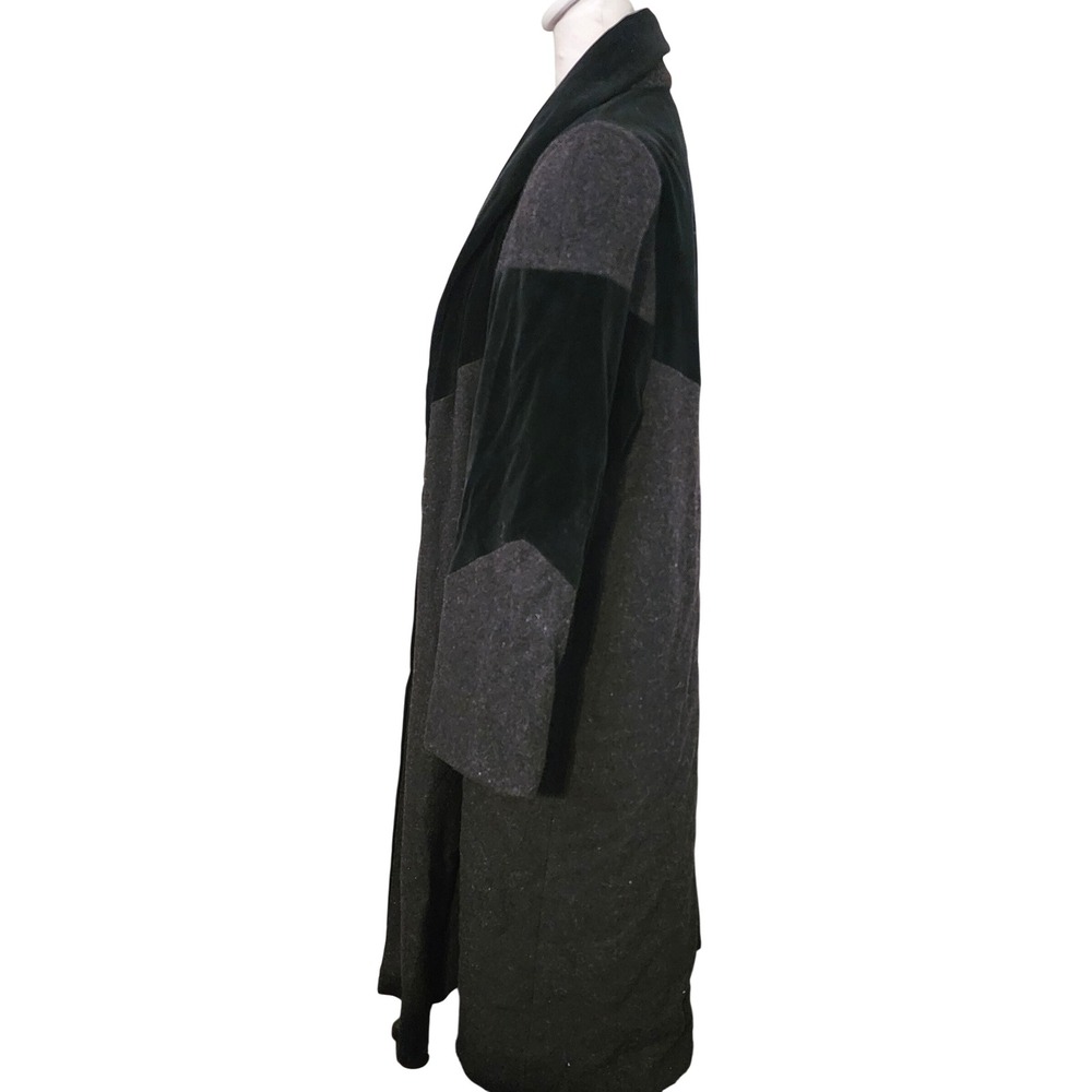 VTG Donnybrook Swing Long Wool Blend Velvet Accent Coat Size 18W Made in Russia - Picture 2 of 11